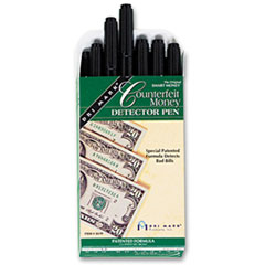 Dri Mark Counterfeit Detector Pens, 12/DZ, Black