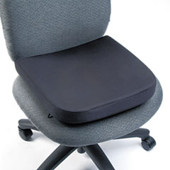 Seat Rest, Visco Elastic, 15-1/2"x16"x2", Black