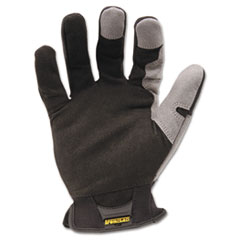 Workforce Gloves, Medium Duty, Large Sz, Black/Gray