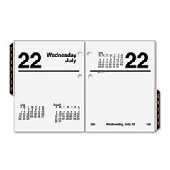 Compact Desk Calendar Refill F/E19 Base,w/Tabs,3-3/4"x3"