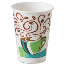 Insulated Paper Hot Cups, 8oz., 1000/CT