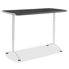 Sit-To-Stand Table, 3 Height Settings, 42"30"xx60", Graphite