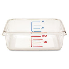 Space Saving Storage Container, 8.8"x2.7", 2qt, Clear