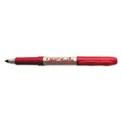 Permanent Marker, w/ Rubber Grip, Fine Point, Red