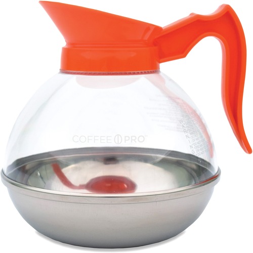 Unbreakable Decanter, Decaf, 12 Cup, 8"x10"x10", OE Handle