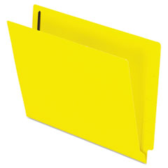 End Tab Folders, 2 Fasteners, Letter, 50/BX, Yellow