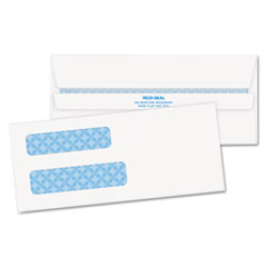 Dbl Window Envelopes,Check,No.8-5/8, 3-5/8"x8-5/8",500/BX,WE