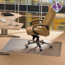Anti-Static Chairmat, Rect,48"x60", Clear