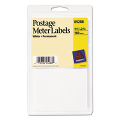 Postage Meter Labels, 1-1/2"x2-3/4", 160/PK, White