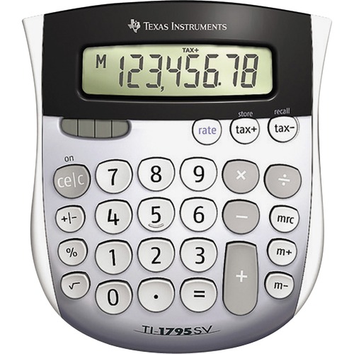 8-Digit Solar Display Calculator,4-7/8"x5-2/3"x1",Gray