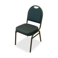 Stack Chairs,18"x22"x35-1/2",4/CT,BBY/BK Fabric/CCL Frame