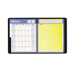 Wkly/Monthly Planner, 13 Month July-July ,8"x9-7/8", Black