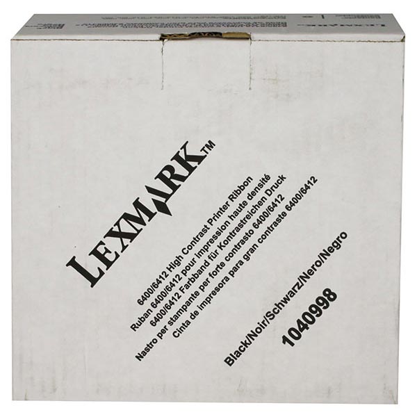 Genuine OEM Lexmark 1040998 Black High-Contrast Ribbon (6 pk)
