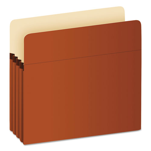 File Pocket,3-1/2" Expansion,9-1/2"x11-3/4",Red Fiber