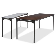 Wood Folding Table, 30"x96", Walnut