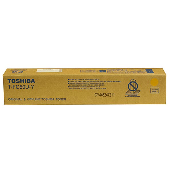 Genuine OEM Toshiba TFC50UY Yellow Toner Cartridge (28000 page yield)