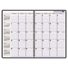 Monthly Planner, 14 Mth, July-August, 11-7/8"x7-7/8", Black