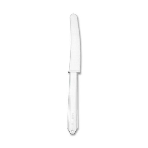 Plastic Knife, Type III, Heat-Tolerant, 100/PK, White