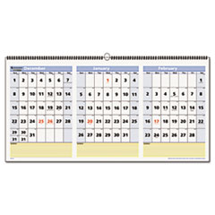 Horizontal Wall Calendar,Note Sectn,Dec-Feb,3MPP,23-1/2"x12"