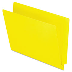 End Tab File Folder,3/4" Exp.,11 pt.,Letter,100/BX,Yellow