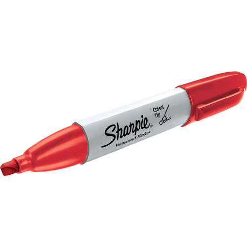 Sharpie Marker, Chisel Tip, Red