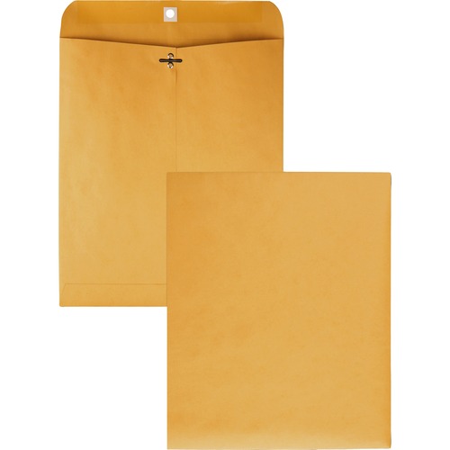 Gummed Clasp Envelope, 28Lb, 10"x12", 100/BX, Kraft
