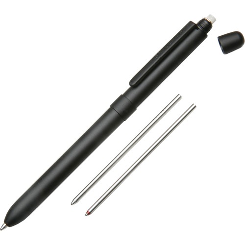 Aviator Pen/Pencil,Medium Pt. Pen,.5mm Pencil,Black/Red Ink