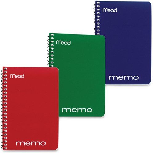 Memo Book, College Ruled, 4"x6", 40 Sheets, Assorted