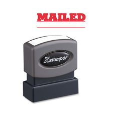 Mailed Ink Stamp,w/Blank Date Line,1/2"x1-5/8", RD Ink