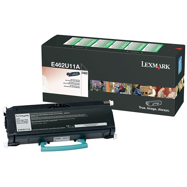 Genuine OEM Lexmark E462U11A Extra High Capacity Black Return Program Toner Cartridge (18000 page yield)
