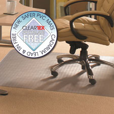 PTF Chairmat, Rect, 45"x53", Clear