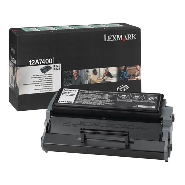Genuine OEM Lexmark 12A7400 Black Return Program Print Cartridge