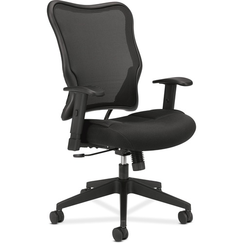 Chair, Mesh, High-Back, 26-1/2"x26-1/2"x40-1/2", Black