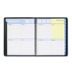 Weekly/Monthly Planner,12Mths Jan-Dec,8"x9-7/8",BK