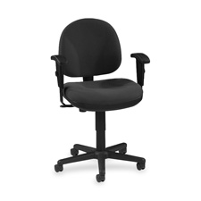 Adjustable Task Chair, 24"x24"x33"-38", Black