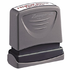 VX Pre-Inked Message Stamps,5/8"x2-7/16",1-5 Lines,32 Char