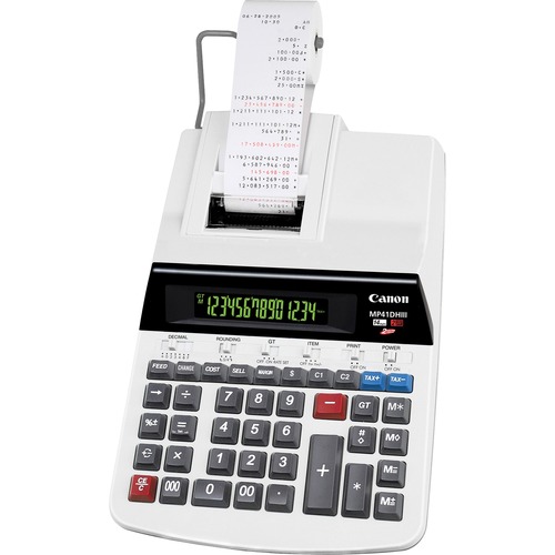 Printing Calculator, 14-Digit, 9"x14"x3-1/4", Gray