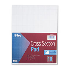 Cross Section Pad,20 lb.,10 SQ In, 8-1/2"x11",50 Shts/PD,WE
