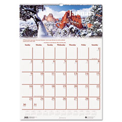 Wall Calendar, "Nature Scenes", 12 Mon. Jan-Dec, 12"x16-1/2"