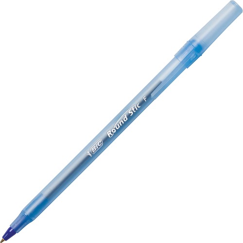Round Stic Ballpoint Pen,Fine Point,Frost Barrel/BE Ink