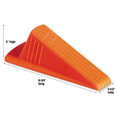 Giant Foot Doorstop, 3-1/2"x6-3/4"x2", Safety Orange