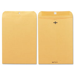 Gummed Clasp Envelope, 28Lb, 9"x12", 100/BX, Kraft