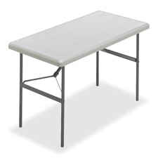 Folding Table, 300 lb Cap., 72"x24"x29", Platinum