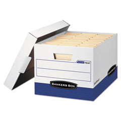 Storage File, Letter/Legal,12"x15"x10", 12/CT, White/Blue