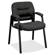 Fixed Arms Guest Chair, 24-1/2"x28-1/4"x34-1/2", BK