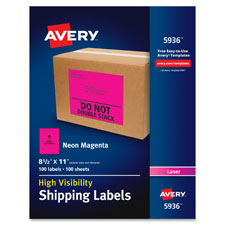 Shipping Labels,10UP,2"x4",100Shts,1000Lbls/BX,NE/Ast