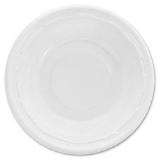 Plastic Dinnerware Bowls, 12oz., 8PK/CT, White