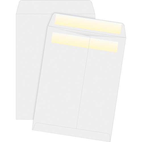 Press/Seal Catalog Envelopes, 28lb, 9"x12", 100/BX, WE Wove