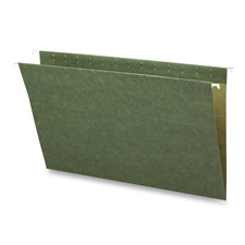 Hanging Folders, w/o Tabs, Legal, 25/BX, Green