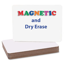Magnetic Dry-Erase Board, 9"x12", 12/PK, White